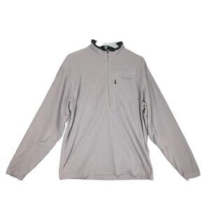 COLUMBIA Titanium Men's M 1/2 Zip Fleece Pullover Jacket Omni-Dry Taupe Gorpcore